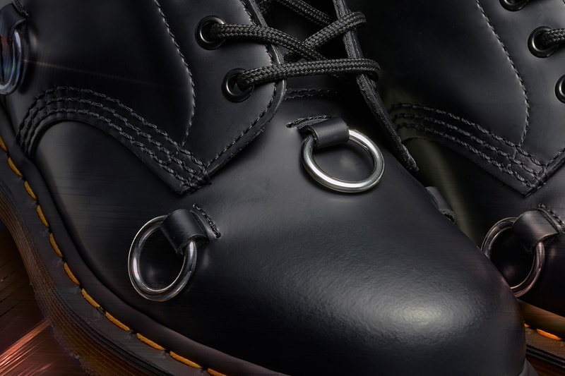 dr martens raf simons collaboration the 1460 boot black leather shoes
