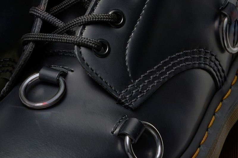 dr martens raf simons collaboration the 1460 boot black leather shoes