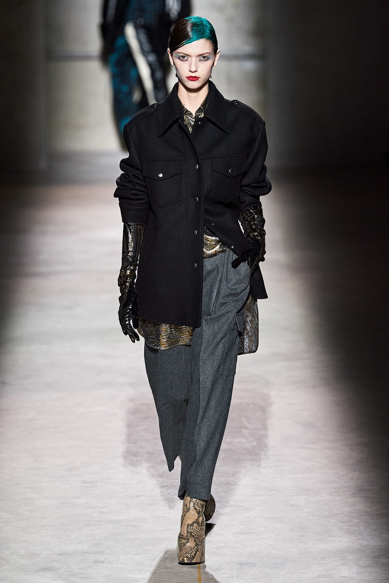 Dries Van Noten Fall/Winter 2020 Collection Runway Show Jacket Black