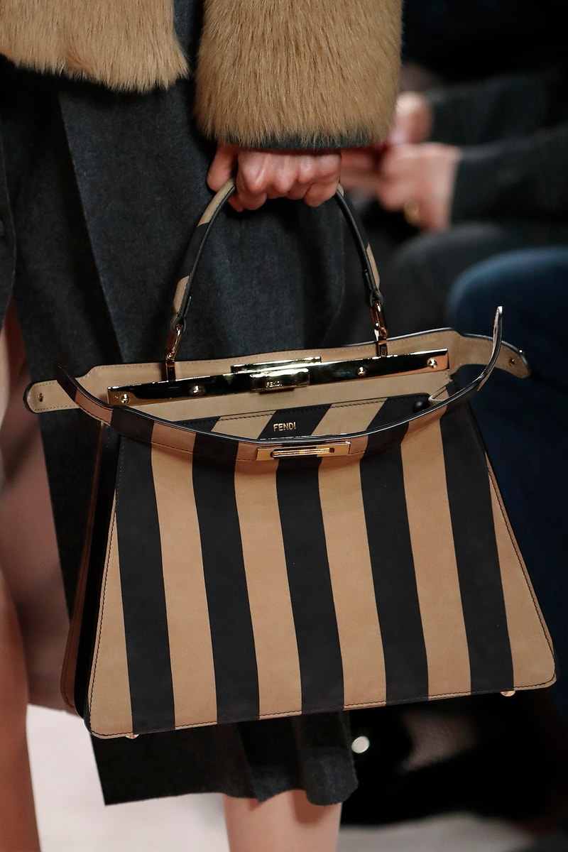 Fendi Fall/Winter 2020 Collection Bags Accessories Peekaboo Stripe