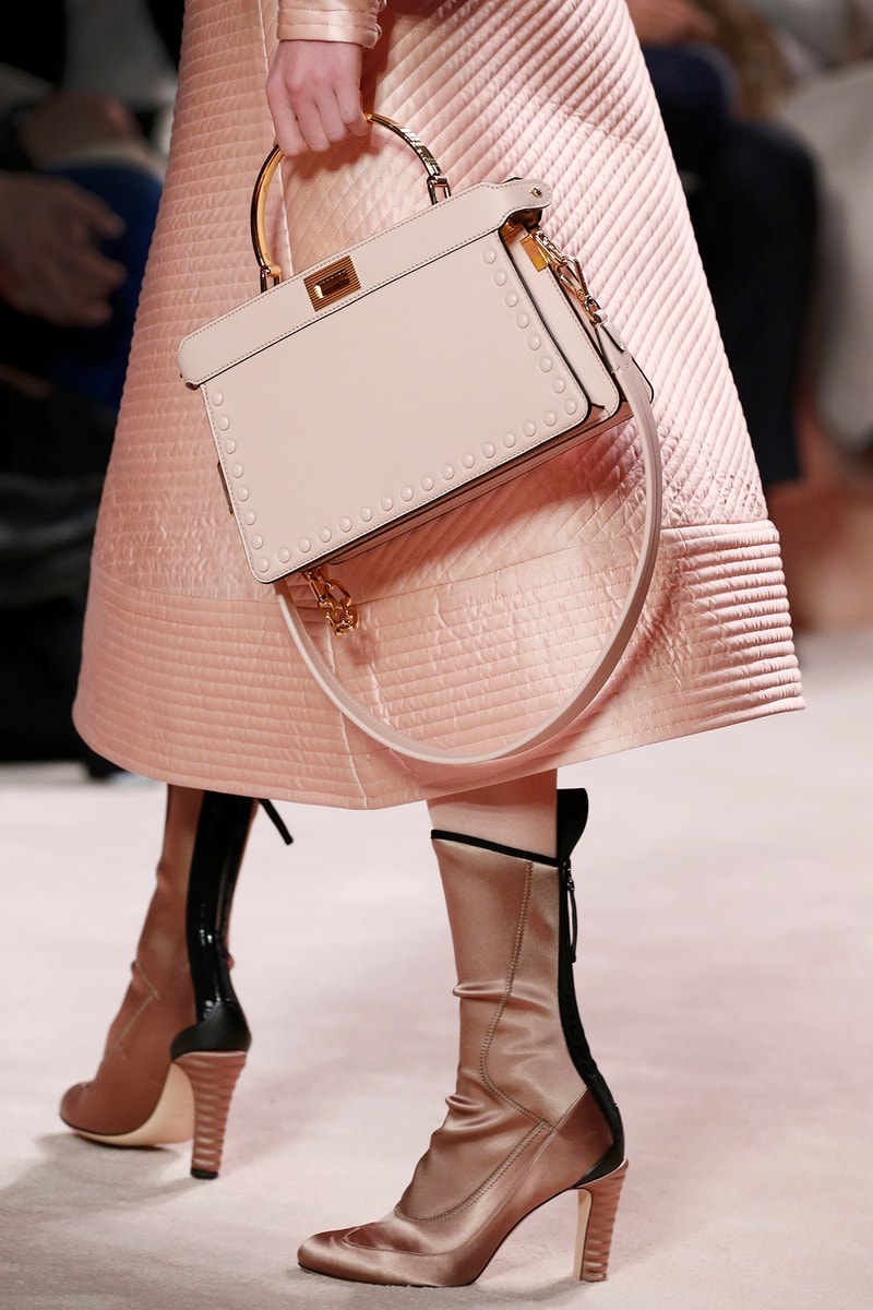 Fendi Fall/Winter 2020 Collection Bags Accessories Top Handle Pink