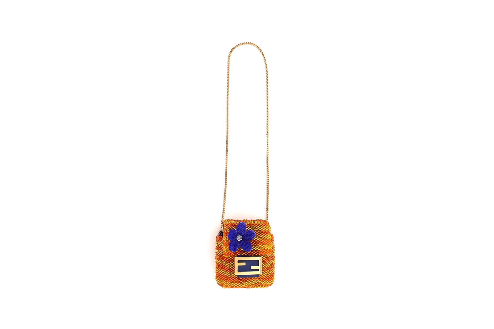 fendi pico baguette designer micro mini bag fringe black pink yellow orange blue