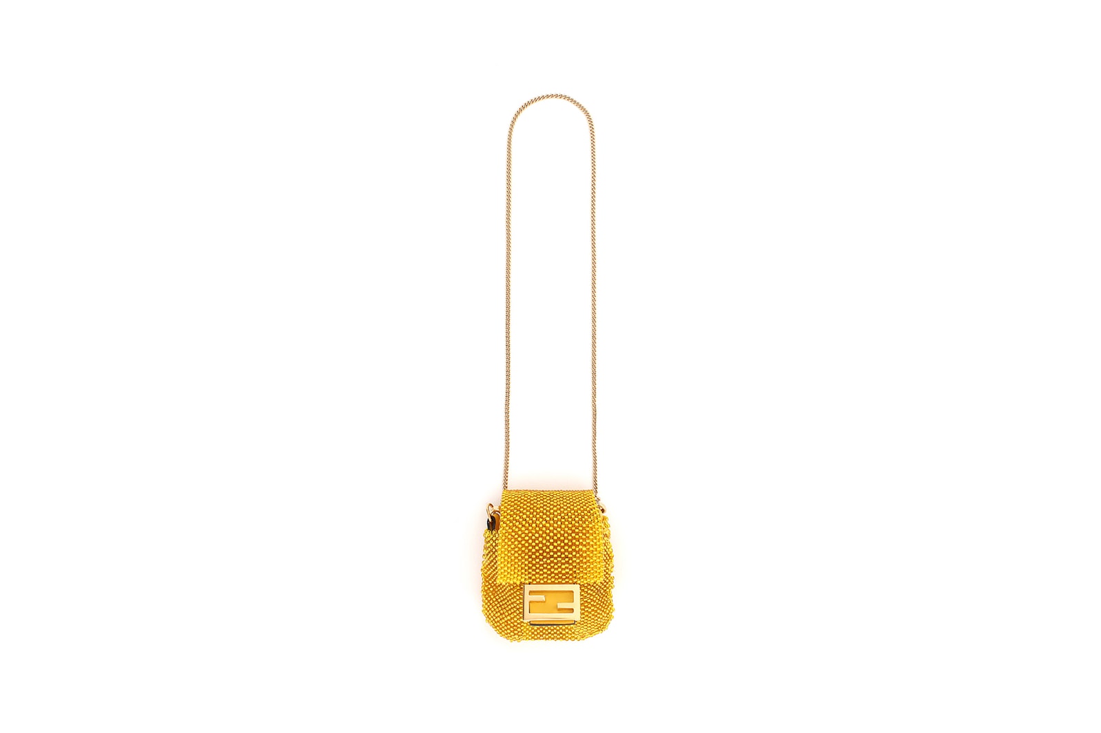 fendi pico baguette designer micro mini bag fringe black pink yellow orange blue