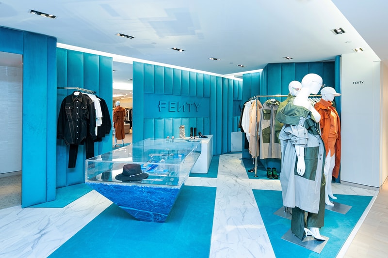fenty rihanna bergdorf goodman pop up store jed skrzypczak digital art installation