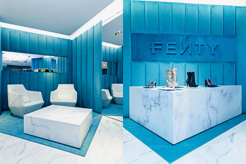fenty rihanna bergdorf goodman pop up store jed skrzypczak digital art installation