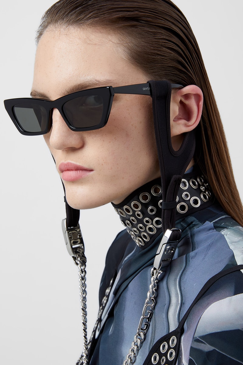 gentle monster eyewear accessories sunglasses shades glasses chains black gold