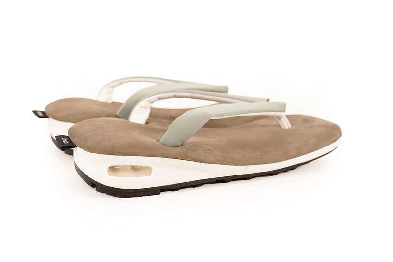 goyemon unda dan collaboration slides sandals brown white grey shoes footwear