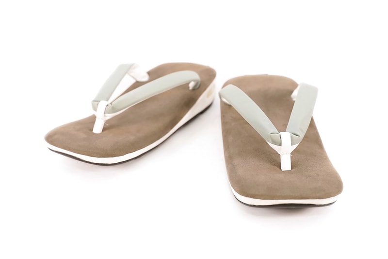 goyemon unda dan collaboration slides sandals brown white grey shoes footwear
