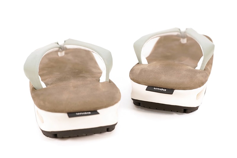 goyemon unda dan collaboration slides sandals brown white grey shoes footwear