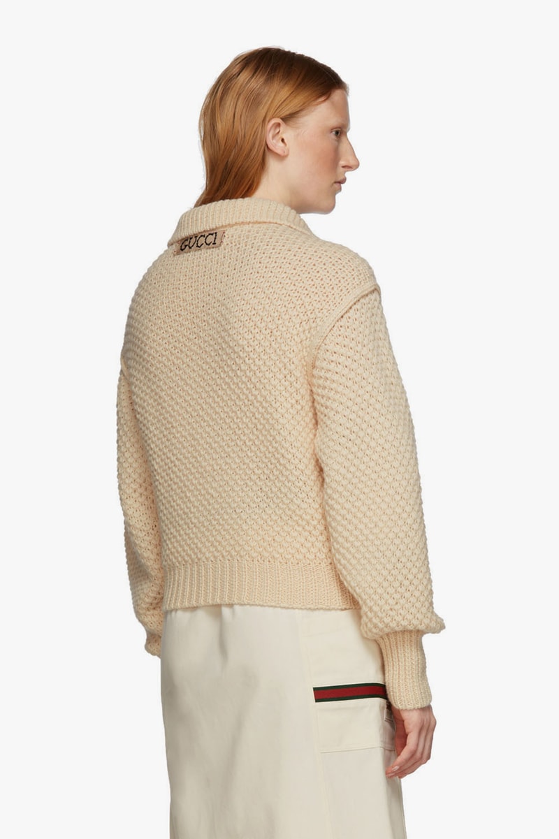 gucci disney collaboration mickey mouse off white ivory wool sweater