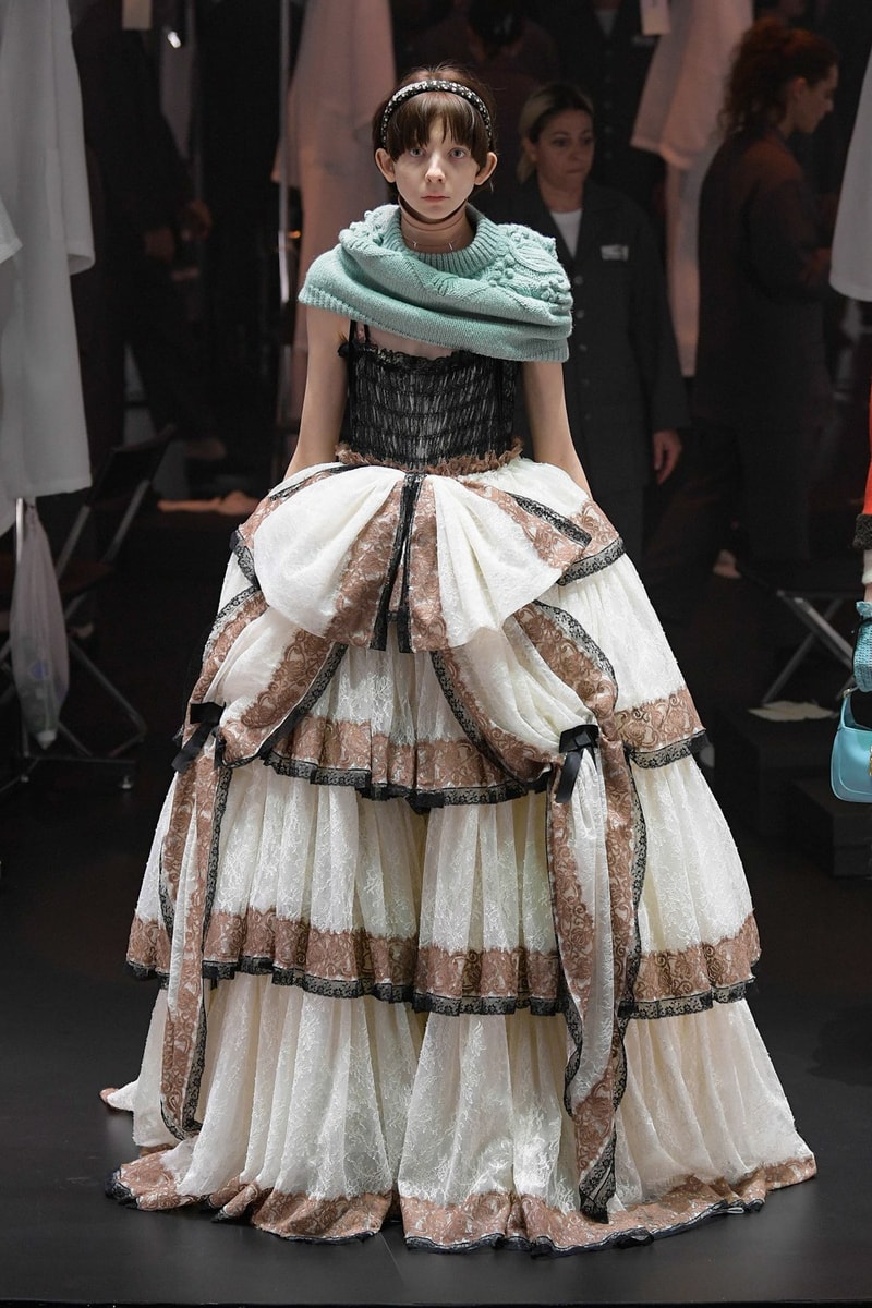 Gucci Fall/Winter 2020 Collection Runway Show Lace Gown