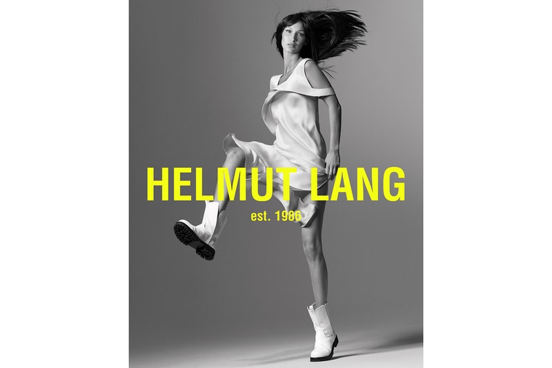 helmut lang bella hadid spring summer campaign ethan james green 
