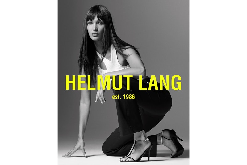 helmut lang bella hadid spring summer campaign ethan james green 