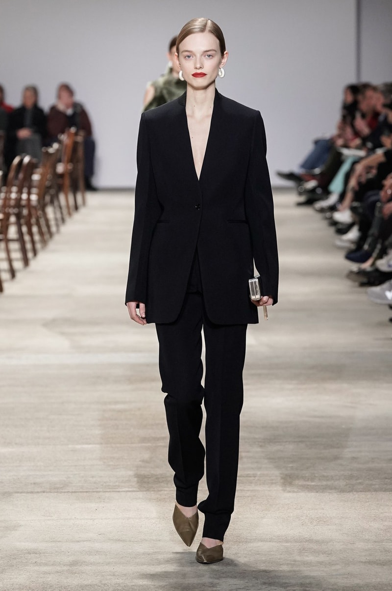 Jil Sander Fall/Winter 2020 Collection Runway Show Suit Black