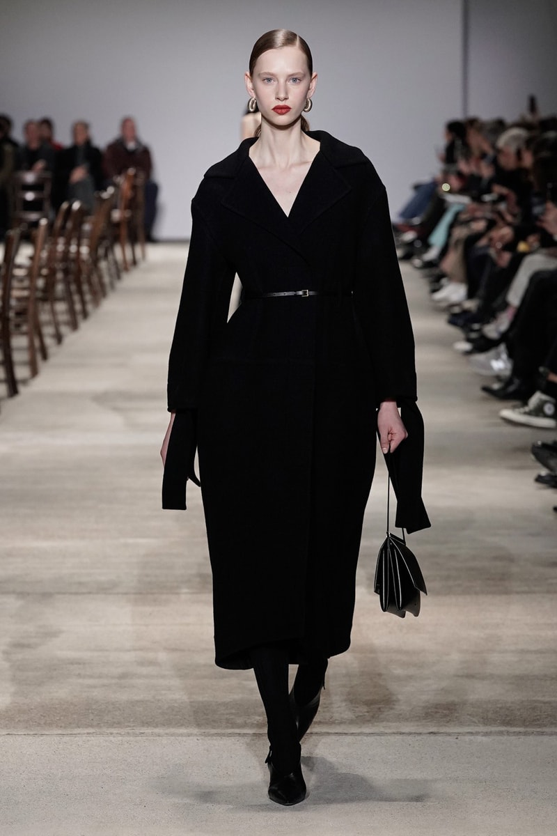 Jil Sander Fall/Winter 2020 Collection Runway Show Coat Black