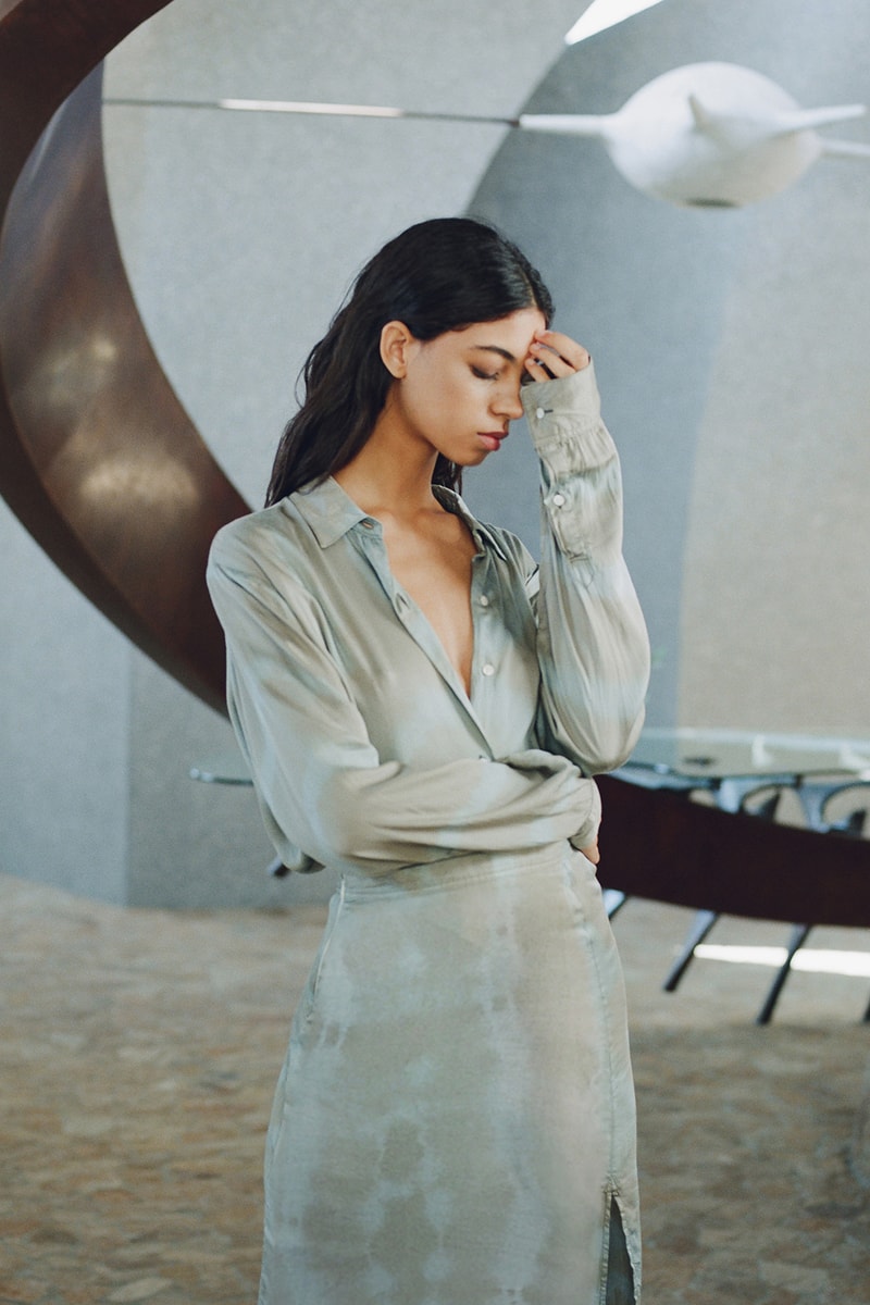 john elliott spring summer collection tank top cargo pants denim jacket dress boots dusty pink green beige joshua tree doolittle house