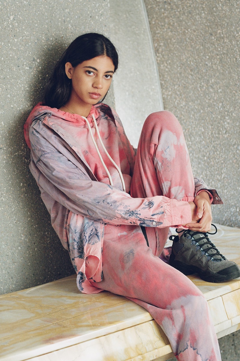 john elliott spring summer collection tank top cargo pants denim jacket dress boots dusty pink green beige joshua tree doolittle house
