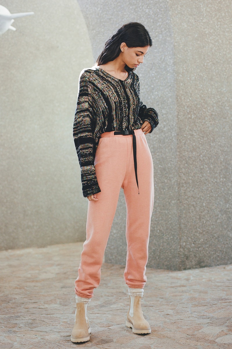 john elliott spring summer collection tank top cargo pants denim jacket dress boots dusty pink green beige joshua tree doolittle house