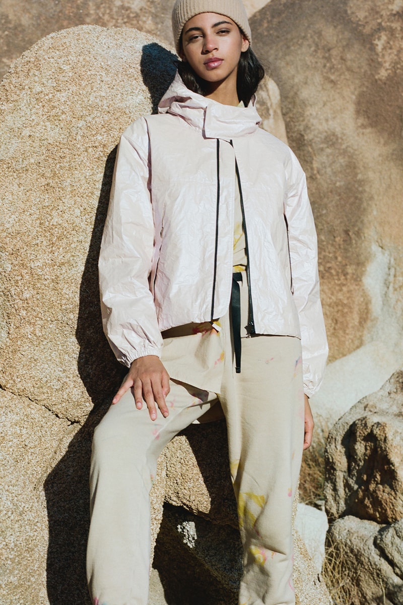 john elliott spring summer collection tank top cargo pants denim jacket dress boots dusty pink green beige joshua tree doolittle house