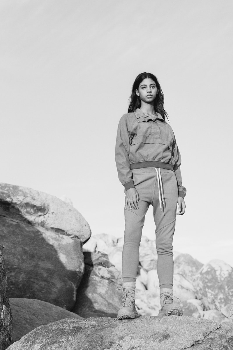 john elliott spring summer collection tank top cargo pants denim jacket dress boots dusty pink green beige joshua tree doolittle house