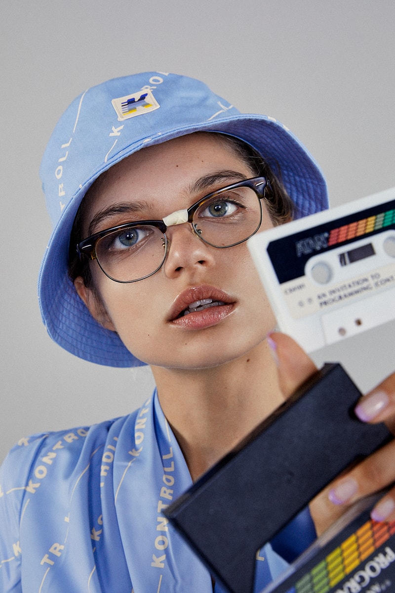 kappa kontroll spring summer womens lookbook glasses bucket hat pastel blue