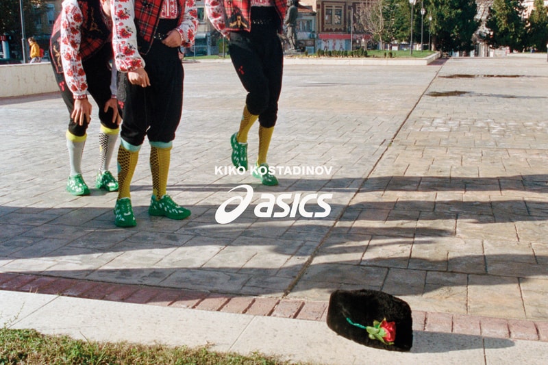 asics x Kiko Kostadinov Collaboration Campaign Green White Sneaker Release