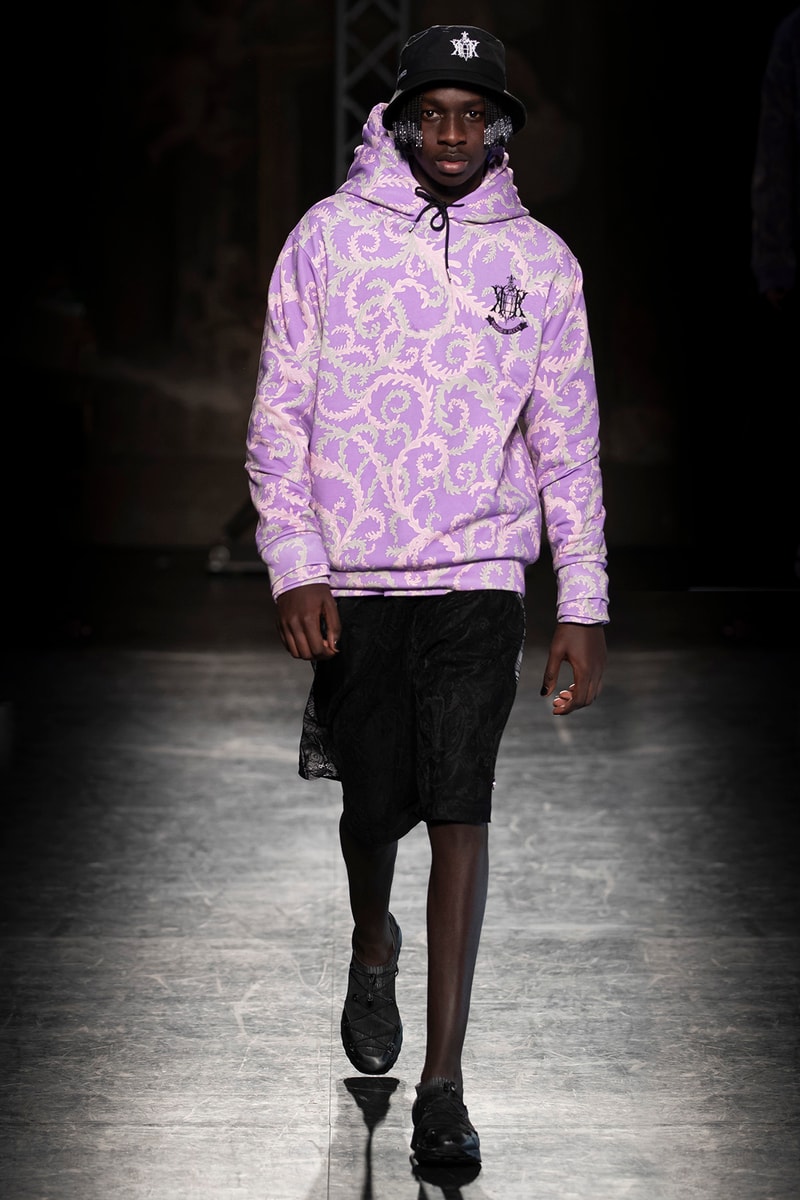 KOCHÉ x Emilio Pucci Fall/Winter 2020 Collection Runway Show Hoodie Purple