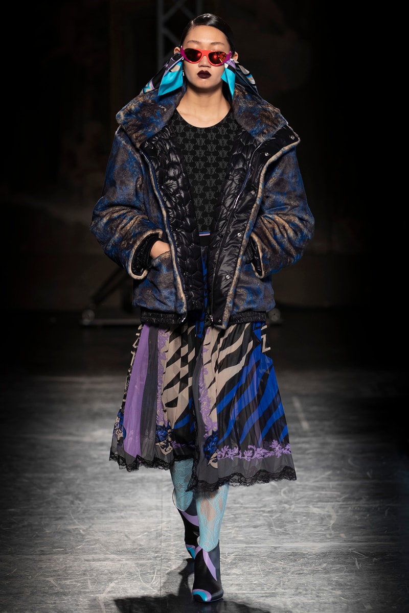 KOCHÉ x Emilio Pucci Fall/Winter 2020 Collection Runway Show Flight Jacket