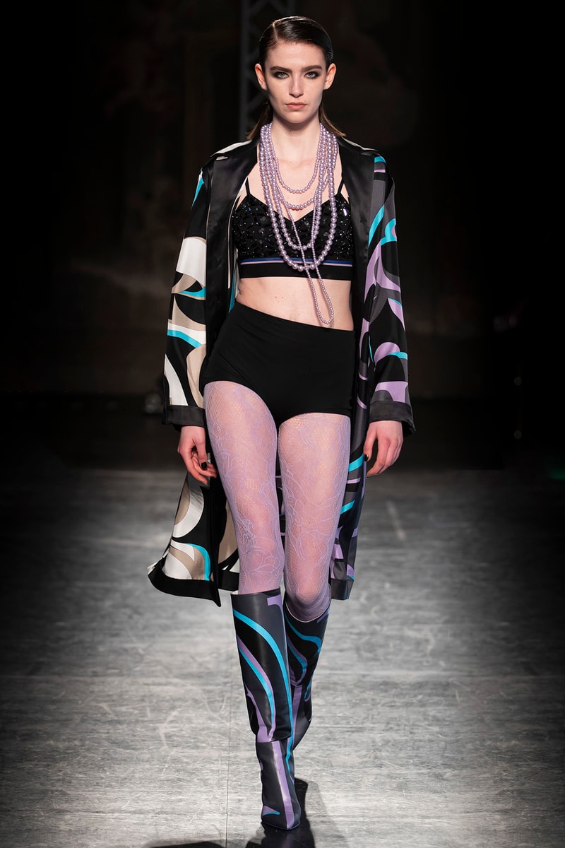 KOCHÉ x Emilio Pucci Fall/Winter 2020 Collection Runway Show Sheer Pants