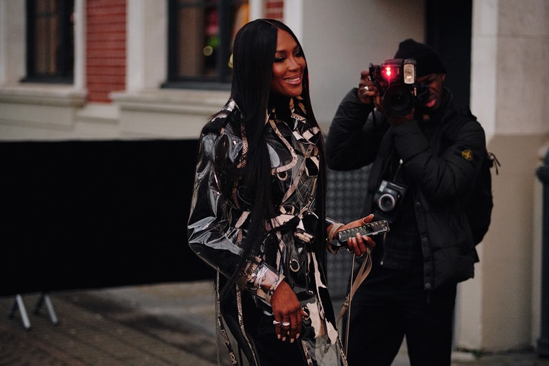 Naomi Campbell Burberry Fall Winter 2020 London Fashion Week Show