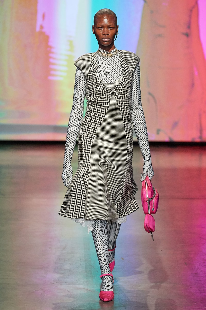 Marine Serre Fall/Winter 2020 Collection Runway Show Dress Lizard Print