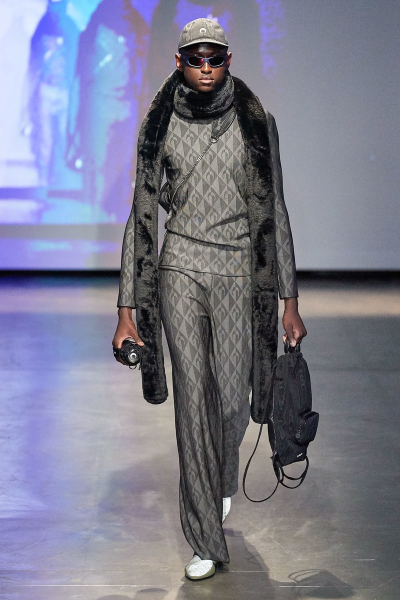 Marine Serre Fall/Winter 2020 Collection Runway Show Sweater Pants Grey