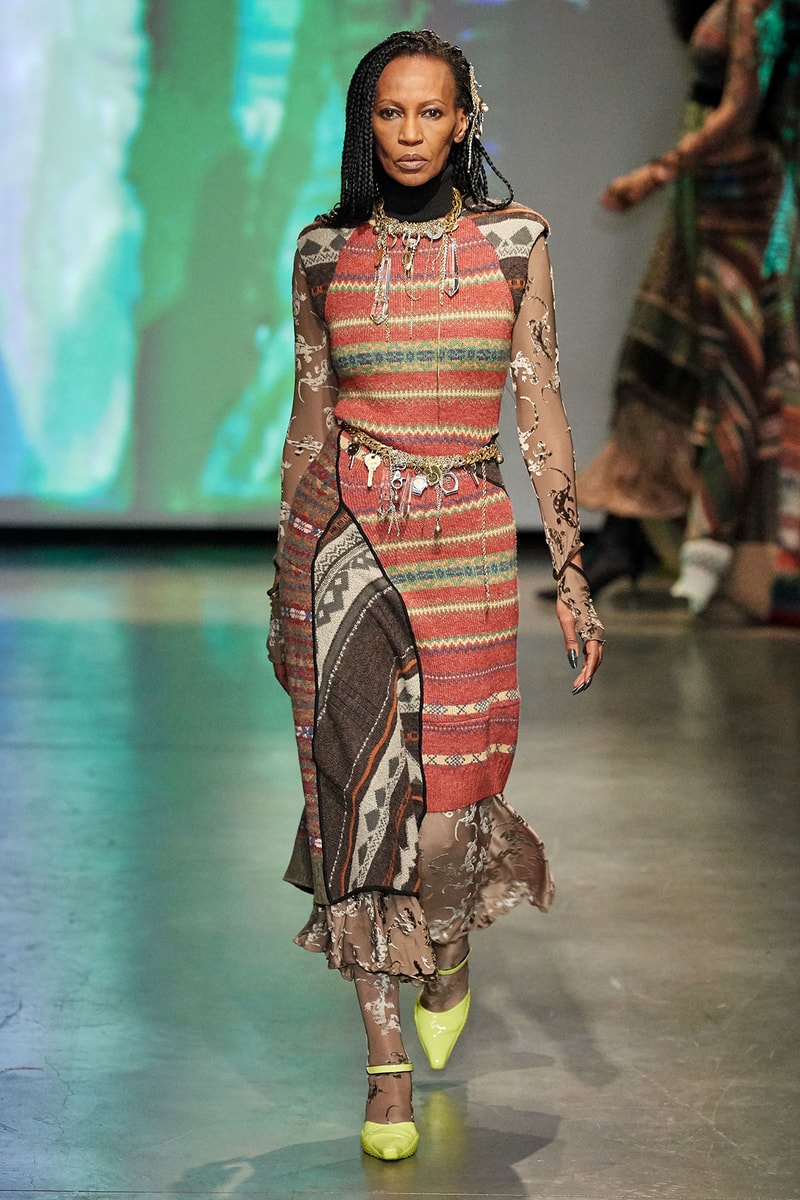 Marine Serre Fall/Winter 2020 Collection Runway Show Knit Dress