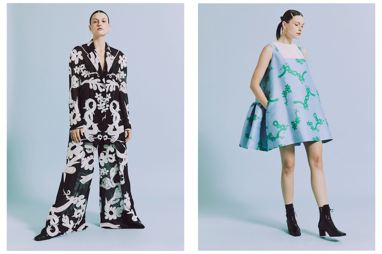 minju kim netflix next in fashion winner interview korean designer dress blue green lookbook