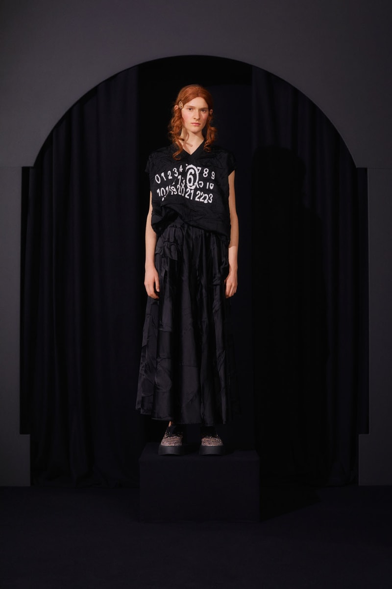 mm6 maison margiela fall winter collection lookbook john galliano boots dresses bags trompe loeil