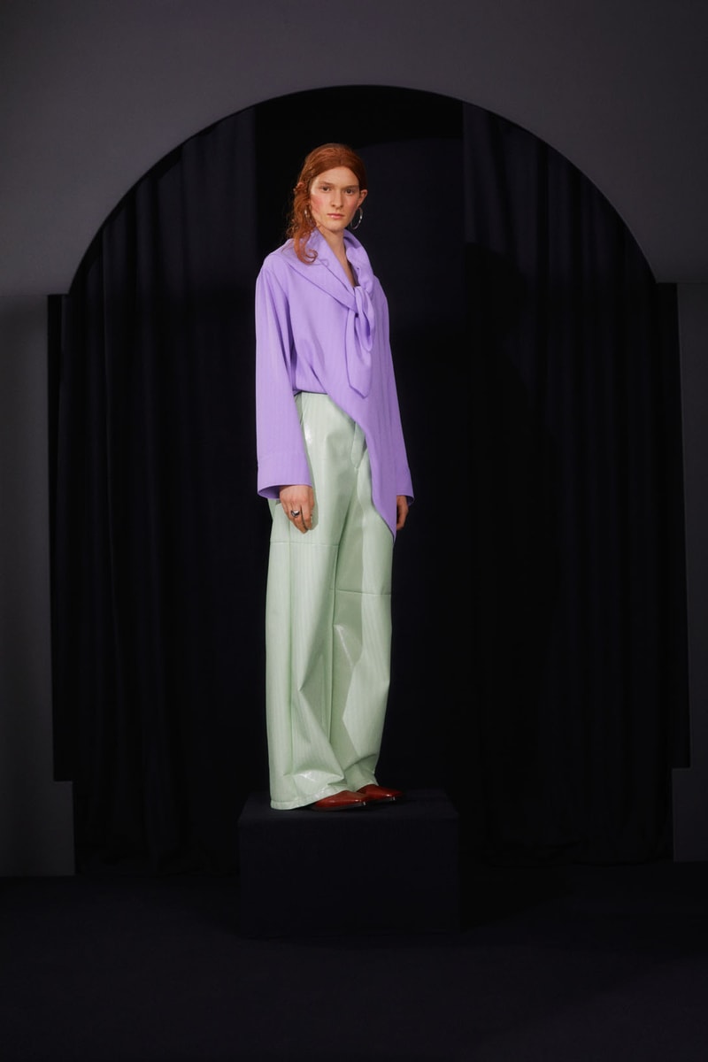 mm6 maison margiela fall winter collection lookbook john galliano boots dresses bags trompe loeil