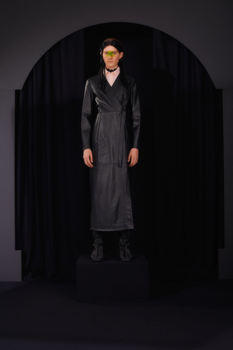 mm6 maison margiela fall winter collection lookbook john galliano boots dresses bags trompe loeil