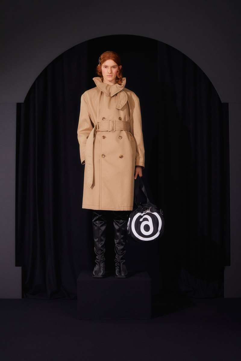 mm6 maison margiela fall winter collection lookbook john galliano boots dresses bags trompe loeil