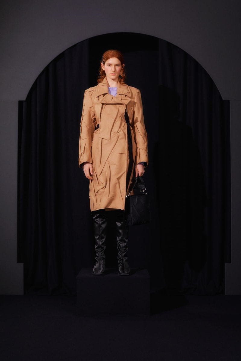 mm6 maison margiela fall winter collection lookbook john galliano boots dresses bags trompe loeil