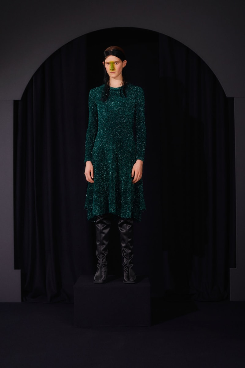 mm6 maison margiela fall winter collection lookbook john galliano boots dresses bags trompe loeil