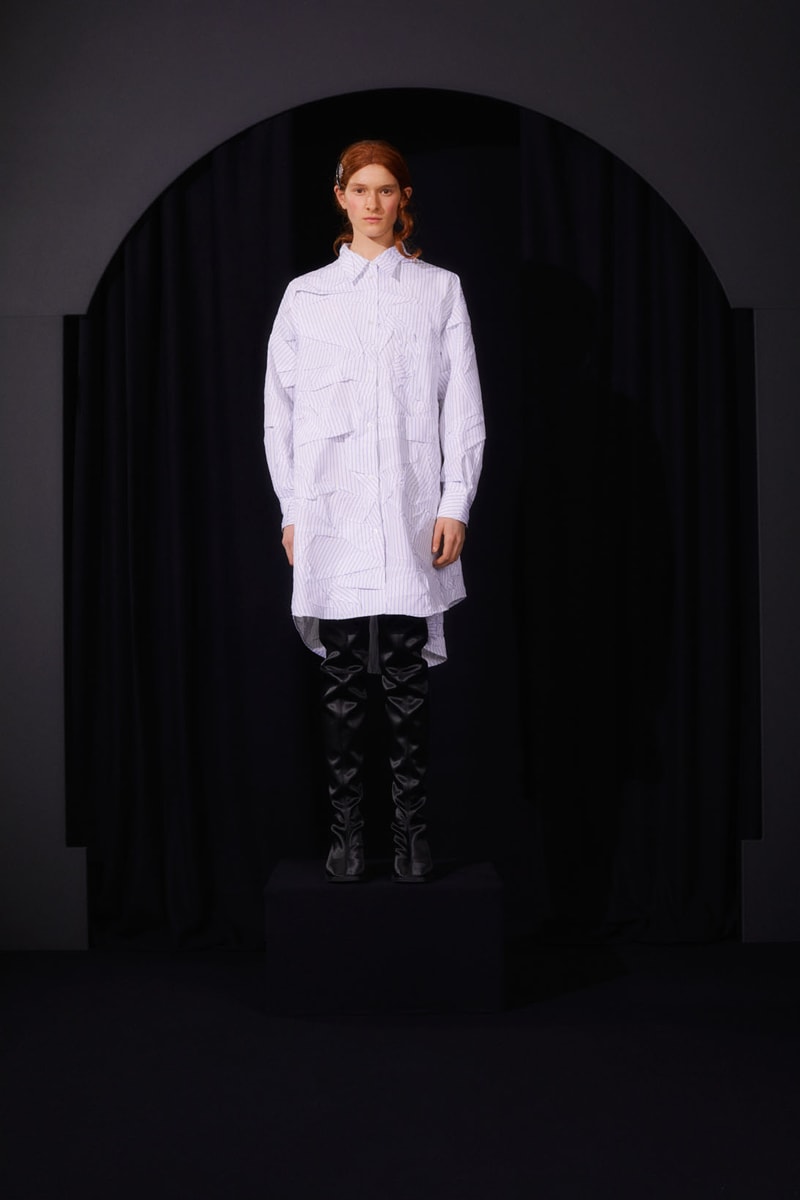 mm6 maison margiela fall winter collection lookbook john galliano boots dresses bags trompe loeil