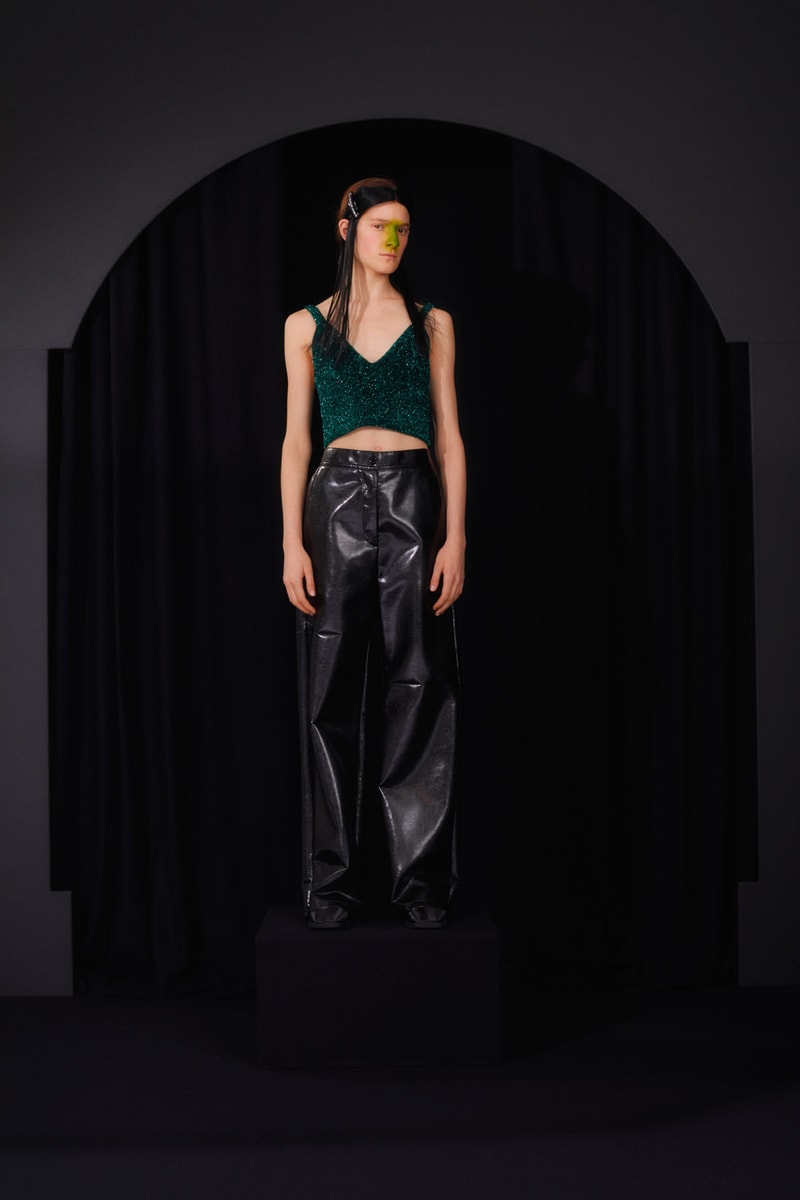 mm6 maison margiela fall winter collection lookbook john galliano boots dresses bags trompe loeil