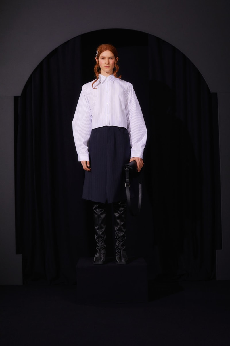 mm6 maison margiela fall winter collection lookbook john galliano boots dresses bags trompe loeil