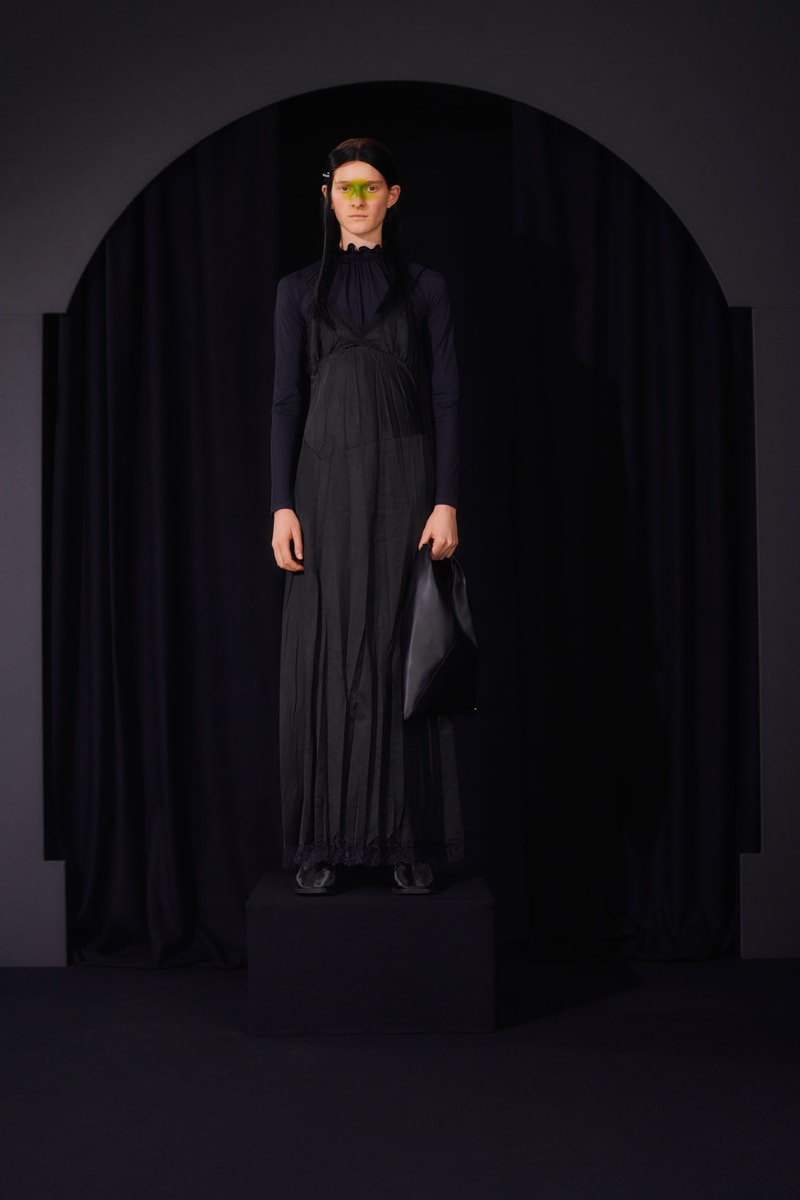 mm6 maison margiela fall winter collection lookbook john galliano boots dresses bags trompe loeil
