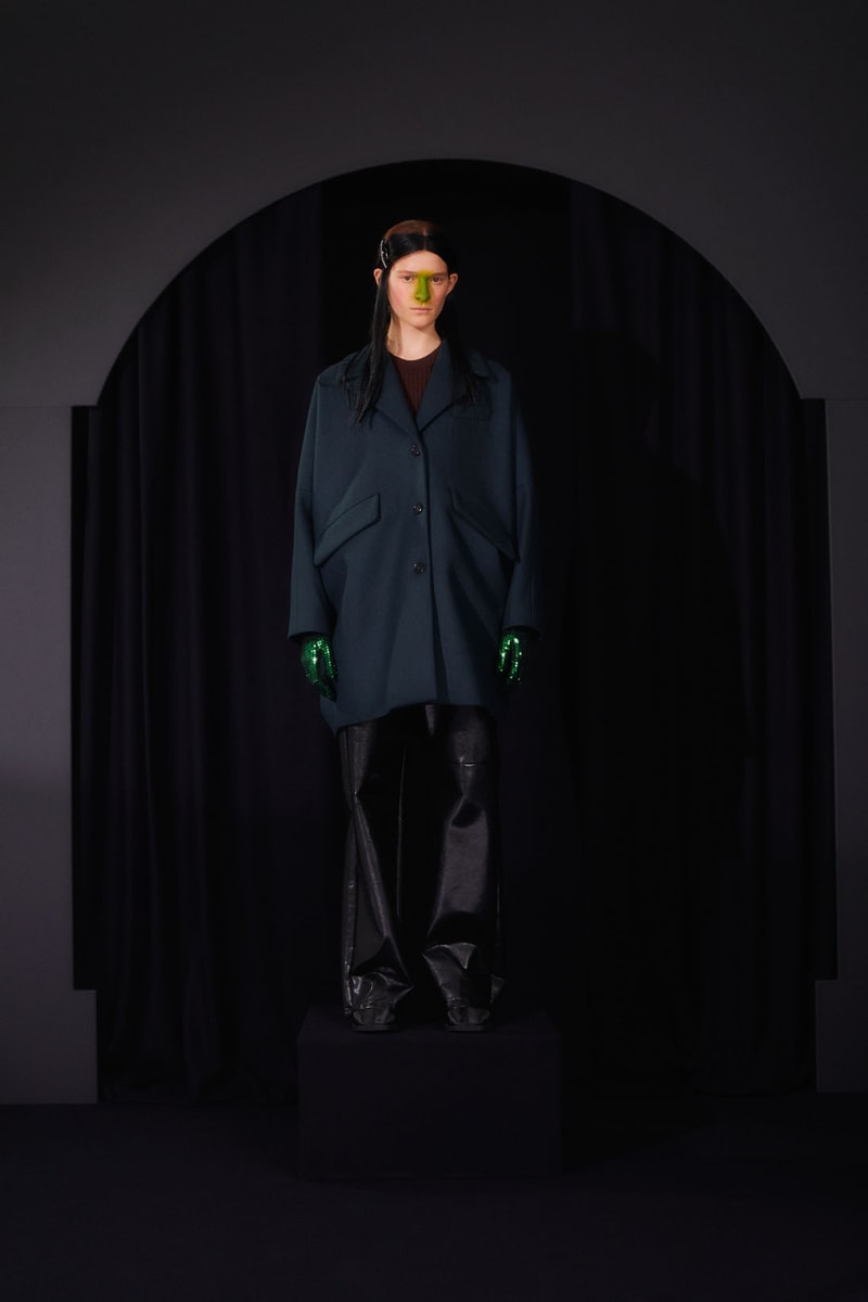 mm6 maison margiela fall winter collection lookbook john galliano boots dresses bags trompe loeil