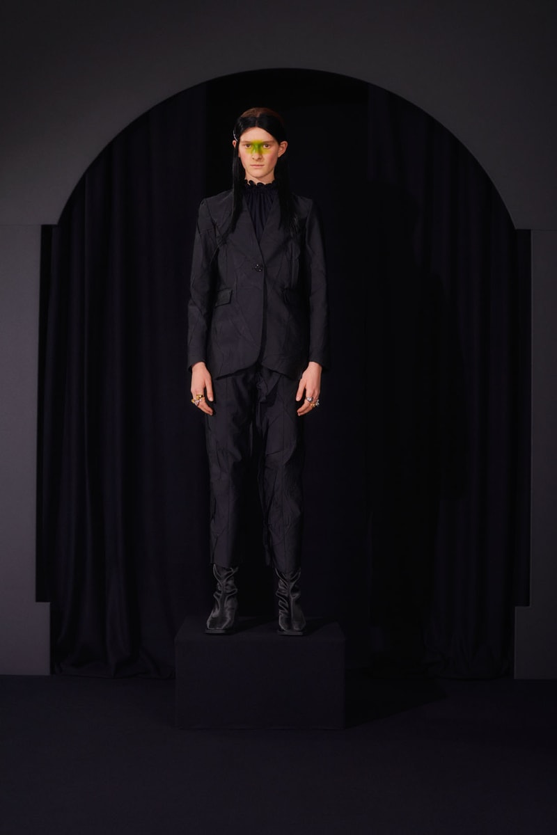 mm6 maison margiela fall winter collection lookbook john galliano boots dresses bags trompe loeil