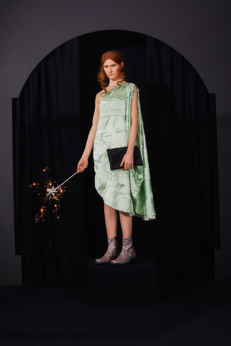 mm6 maison margiela fall winter collection lookbook john galliano boots dresses bags trompe loeil