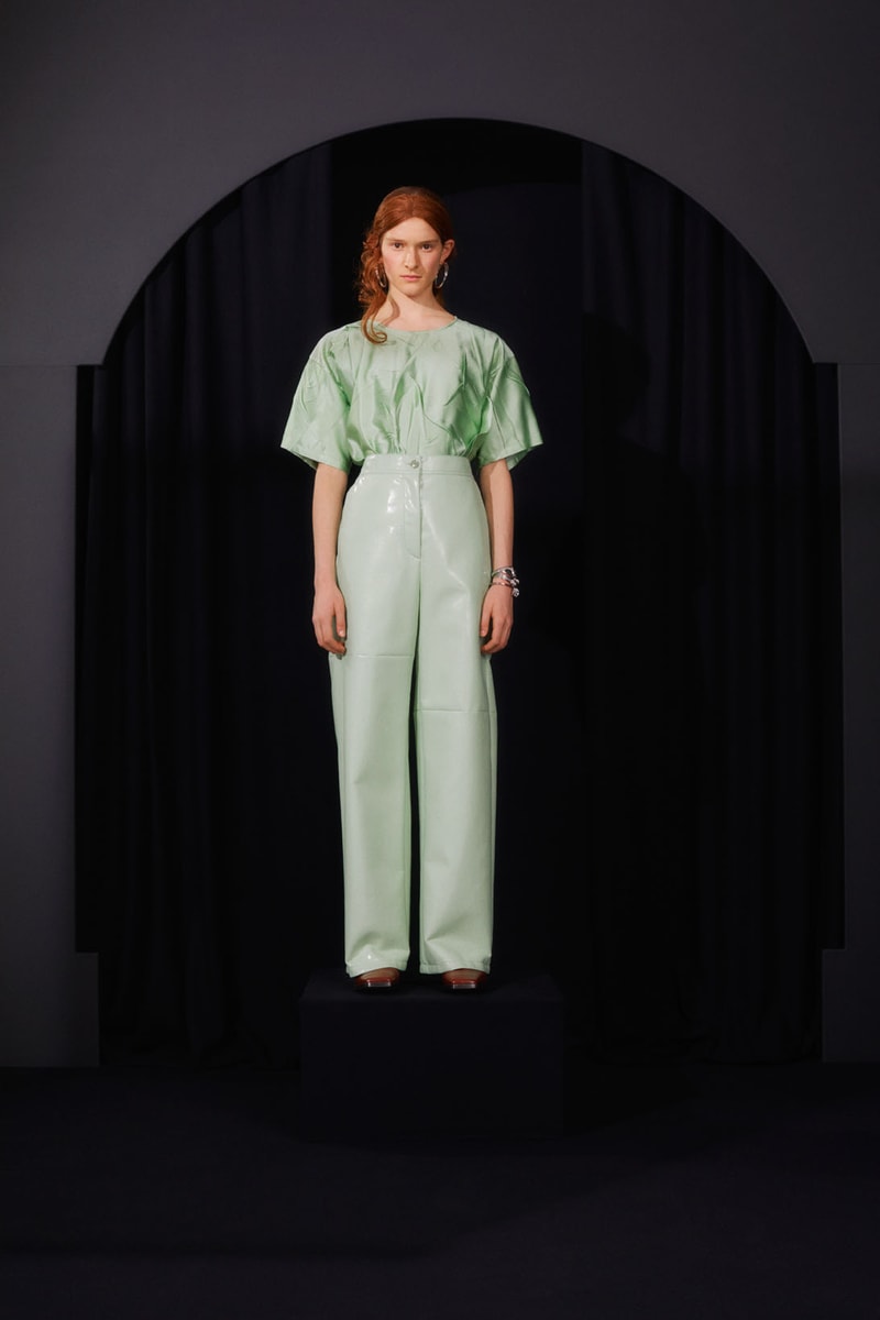 mm6 maison margiela fall winter collection lookbook john galliano boots dresses bags trompe loeil