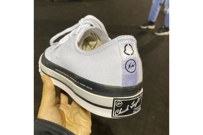 moncler fragment design white chuck taylor all-star low hiroshi fujiwara collaboration 