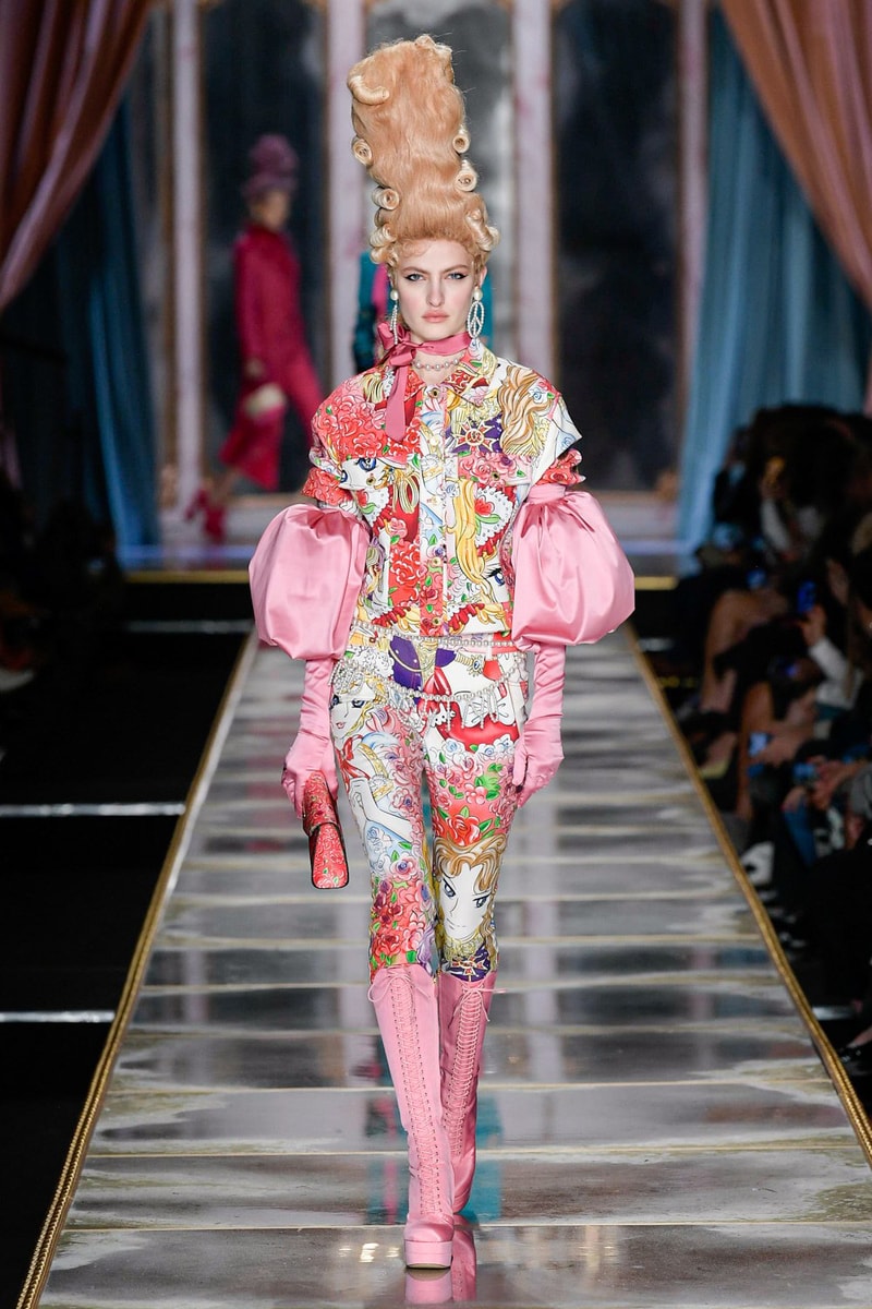 Moschino Fall/Winter 2020 Collection Runway Show Jacket Pants Tapestry